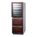 Summit 24" Wide Combination Dual-Zone Wine Cellar and 2-Drawer All-Refrigerator (Panels Not Inclu — Left Hand Door hinge