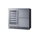 Summit 36" Wide Combination Wine Cellar & 2-Drawer Refrigerator (SWCDAR36UC) view 3