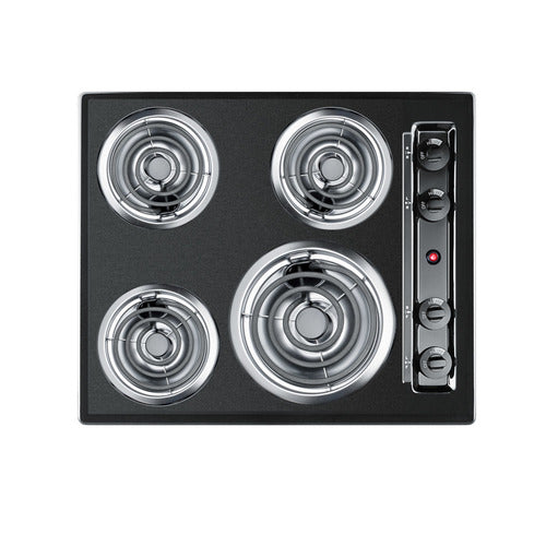Summit 24" Wide 4-Burner Coil Cooktop (TEL03)