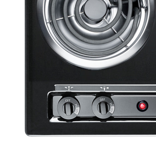 Summit 30" Wide 4-Burner Coil Cooktop (TEL05) view 2
