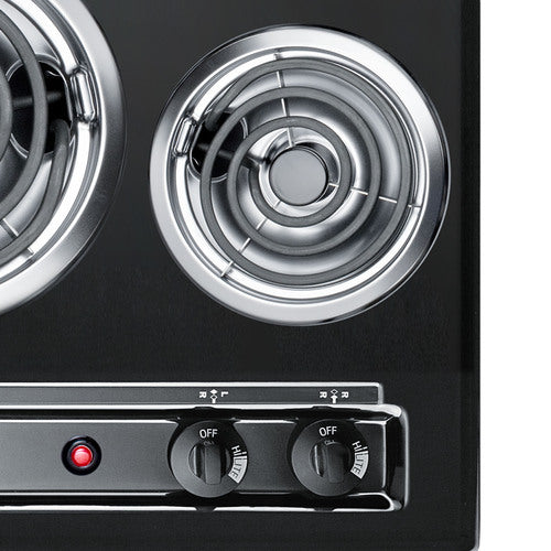 Summit 30" Wide 4-Burner Coil Cooktop (TEL05) view 3