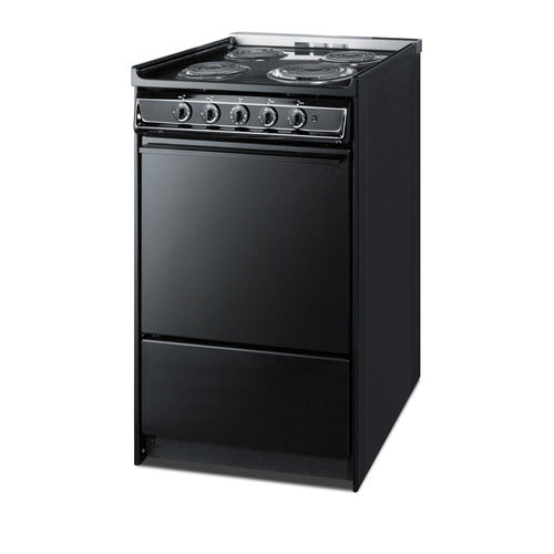 Summit 20" Wide Electric Coil Range (TEM110CR) view 2