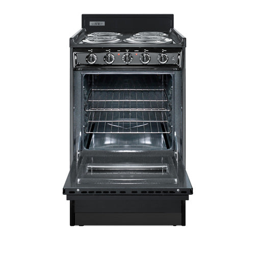 Summit 20" Wide Electric Coil Range (TEM110CW) view 2