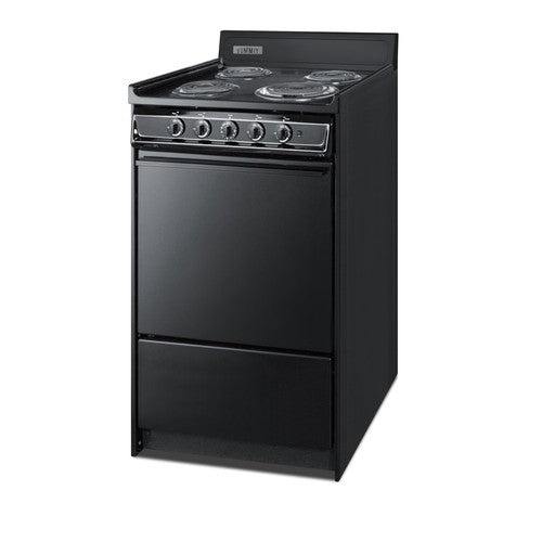 Summit 20" Wide Electric Coil Range (TEM110C) view 3