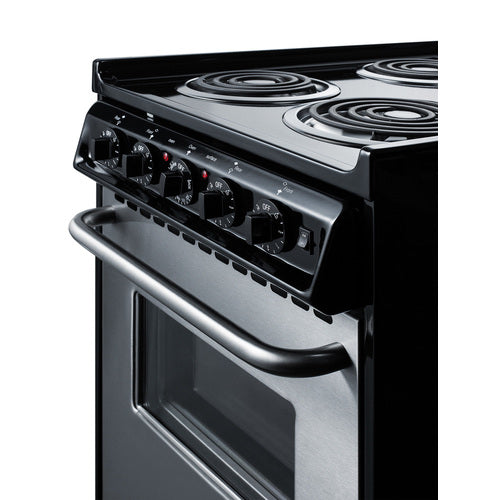 Summit 20" Wide Electric Coil Range (TEM130BKWY) view 3