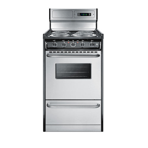 Summit 20" Wide Electric Coil Range (TEM130BKWY)