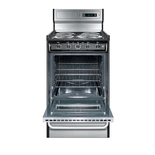 Summit 20" Wide Electric Coil Range (TEM130BKWY) view 2