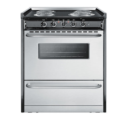 Summit 30" Wide Electric Coil Range (TEM210BRWY)