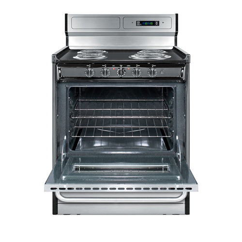 Summit 30" Wide Electric Coil Range (TEM230BKWY) view 3