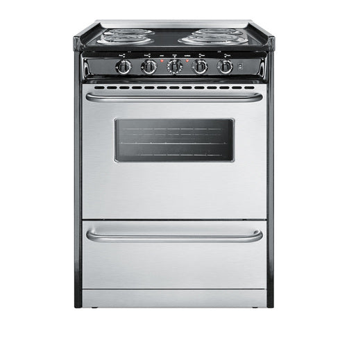 Summit 24" Wide Electric Coil Range (TEM610BRWY)