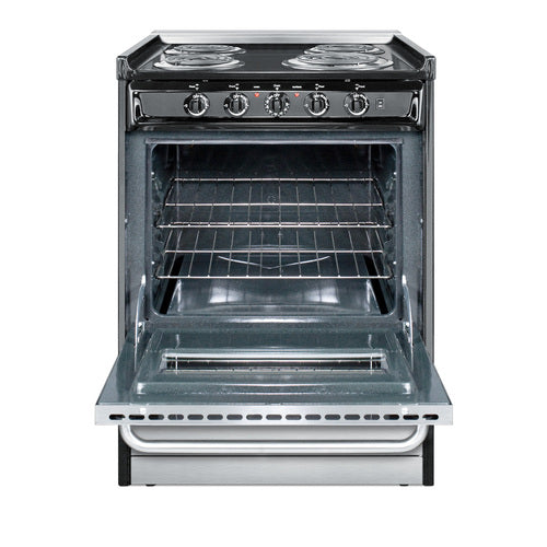 Summit 24" Wide Electric Coil Range (TEM610BRWY) view 2