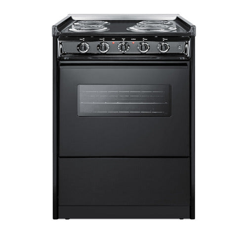 Summit 24" Wide Electric Coil Range (TEM610CRW)