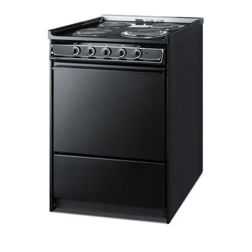 Summit 24" Wide Electric Coil Range (TEM610CR) view 2