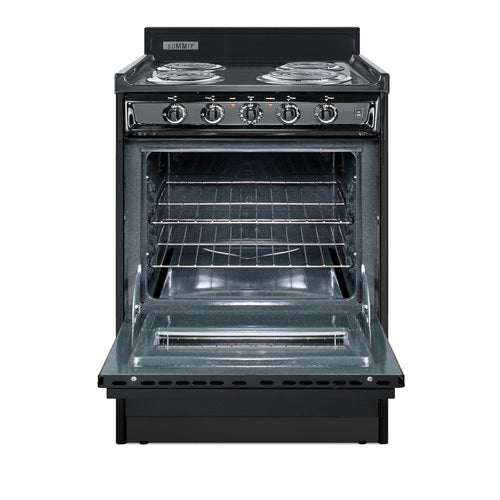Summit 24" Wide Electric Coil Range (TEM610CW) view 2