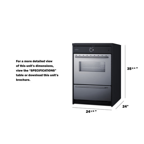 Summit 24" Wide Induction Range (TEM665BW) view 6