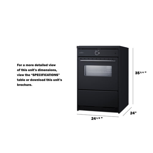 Summit 24" Wide Induction Range (TEM665CW) view 6