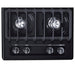 Summit 24" Wide 4-Burner Gas Cooktop (TNL033I) view 4