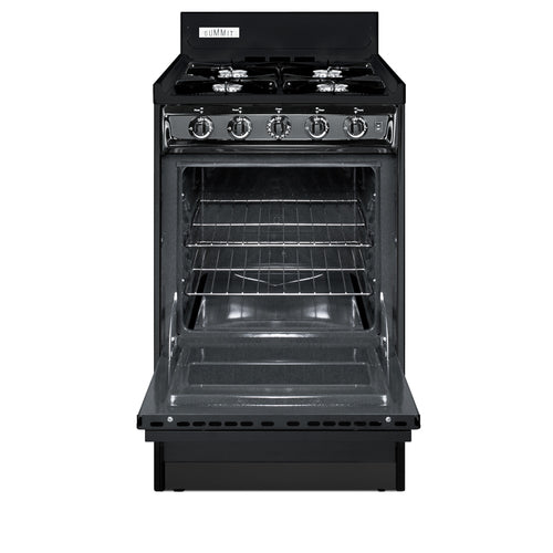 Summit 20" Wide Gas Range, Open Burners (TNM1107C) view 2