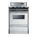 Summit 24" Wide Gas Range, Sealed Burners (TTM6307BKSW) view 2