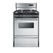 Summit 24" Wide Gas Range, Sealed Burners (TTM6307BKSW)