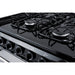 Summit 24" Wide Gas Range, Sealed Burners (TTM6307BKSW) view 6