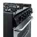 Summit 24" Wide Gas Range, Sealed Burners (TTM6307BKSW) view 4