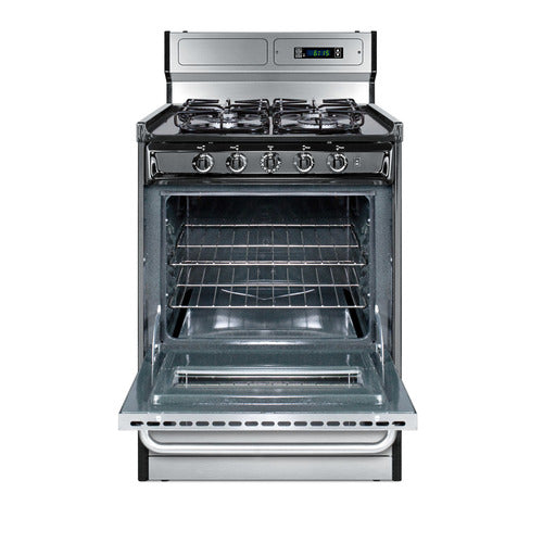 Summit 24" Wide Gas Range, Sealed Burners (TTM6307BKSW) view 5