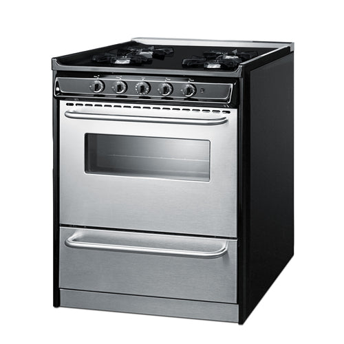 Summit 30" Wide Gas Range, Open Burners (TNM2107BRW) view 3
