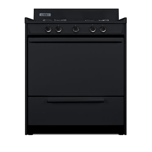 Summit 30" Wide Gas Range, Open Burners (TNM2107C)