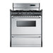 Summit 30" Wide Gas Range, Open Burners (TNM2307BKW) view 2