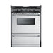 Summit 24" Wide Gas Range, Open Burners (TNM6107BRW)