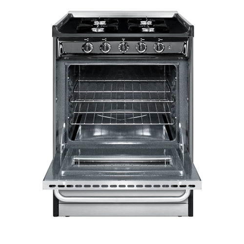 Summit 24" Wide Gas Range, Open Burners (TNM6107BRW) view 4