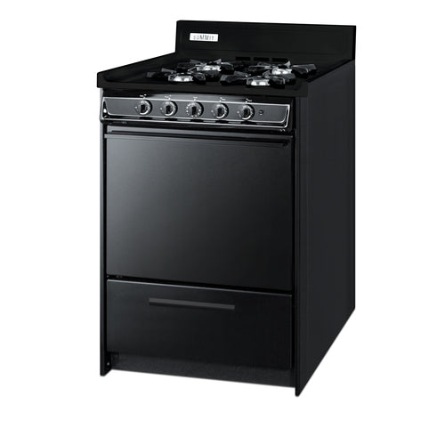 Summit 24" Wide Gas Range, Open Burners (TNM6107C) view 2