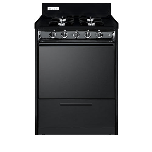 Summit 24" Wide Gas Range, Open Burners (TNM6107C)