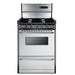 Summit 24" Wide Gas Range, Open Burners (TNM6307BKW) view 2