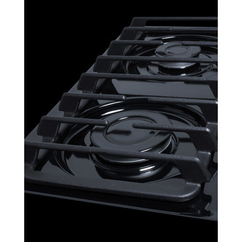 Summit 24" Wide 4-Burner Gas Cooktop (TTL033S) view 2
