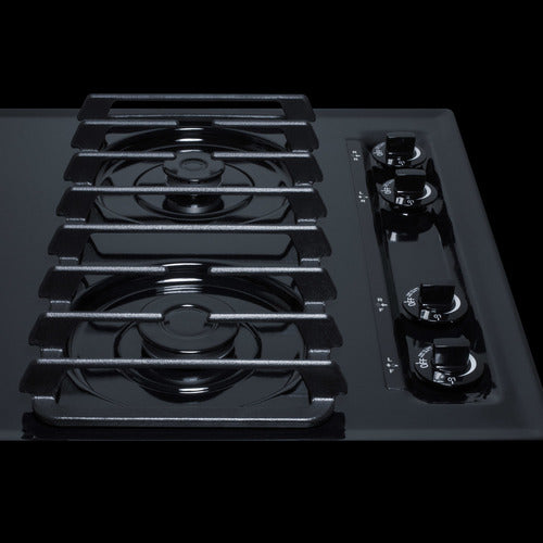 Summit 30" Wide 4-Burner Gas Cooktop (TTL053S) view 4