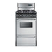 Summit 20" Wide Gas Range, Sealed Burners (TTM1307BKSW)