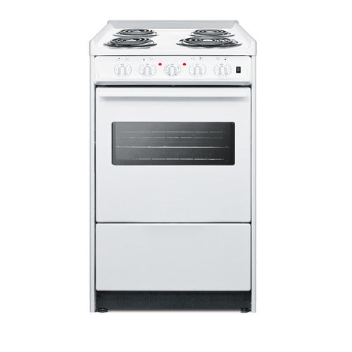 Summit 20" Wide Electric Coil Top Range (WEM110RW) view 2