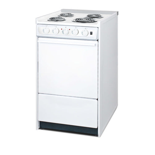 Summit 20" Wide Electric Coil Top Range (WEM110R) view 2