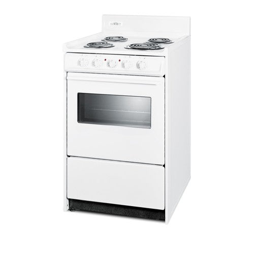 Summit 20" Wide Electric Coil Top Range (WEM110W) view 2