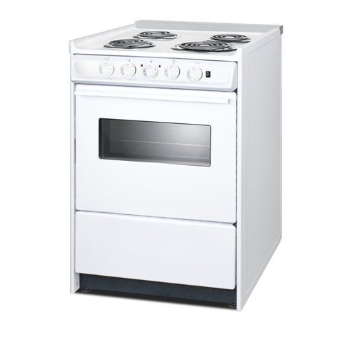 Summit 24" Wide Electric Coil Top Range (WEM610RW) view 3