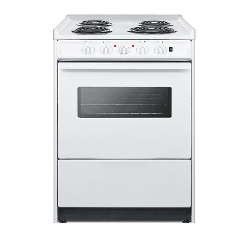 Summit 24" Wide Electric Coil Top Range (WEM610RW)