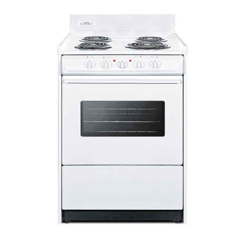 Summit 24" Wide Electric Coil Top Range (WEM610W)
