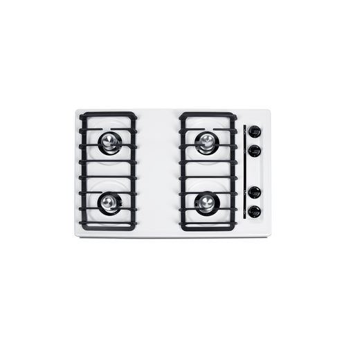 Summit 30" Wide 4-Burner Gas Cooktop, Battery Start Ignition (WNL05IP)