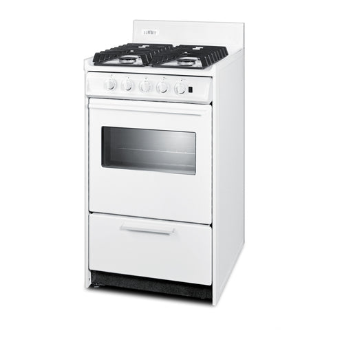 Summit 20" Wide Gas Range, Sealed Burners (WTM1107ISW) view 3