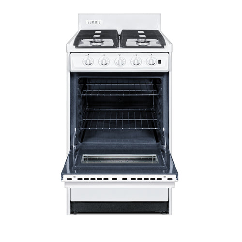 Summit 20" Wide Gas Range, Sealed Burners (WTM1107ISW) view 2