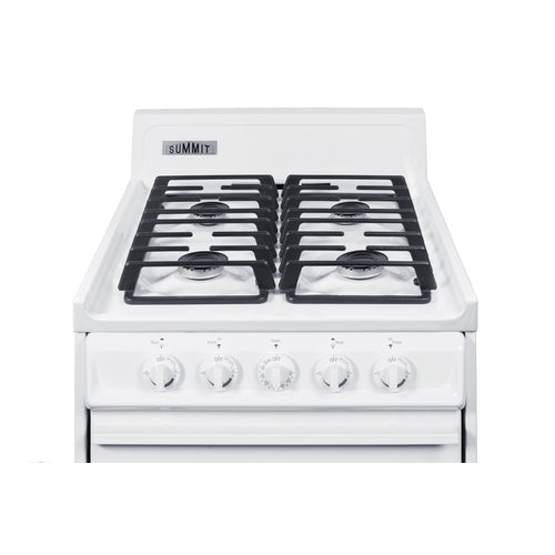 Summit 20" Wide Gas Range, Sealed Burners (WTM1107IS) view 5
