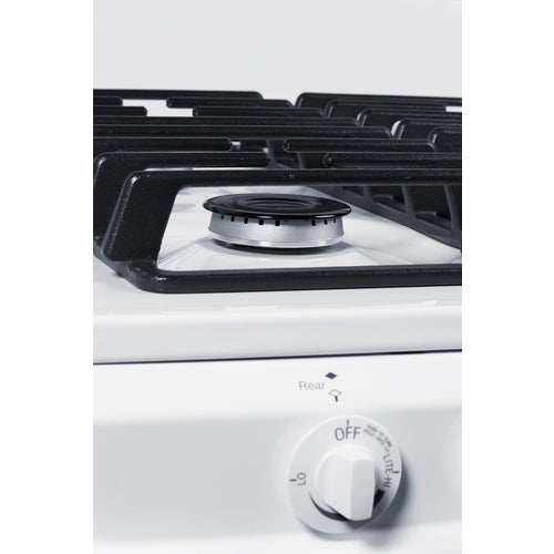 Summit 20" Wide Gas Range, Sealed Burners (WTM1107IS) view 4