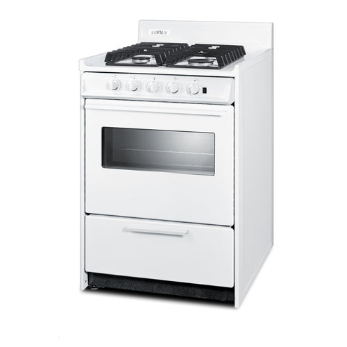 Summit 24" Wide Gas Range, Sealed Burners (WTM6107ISW) view 3